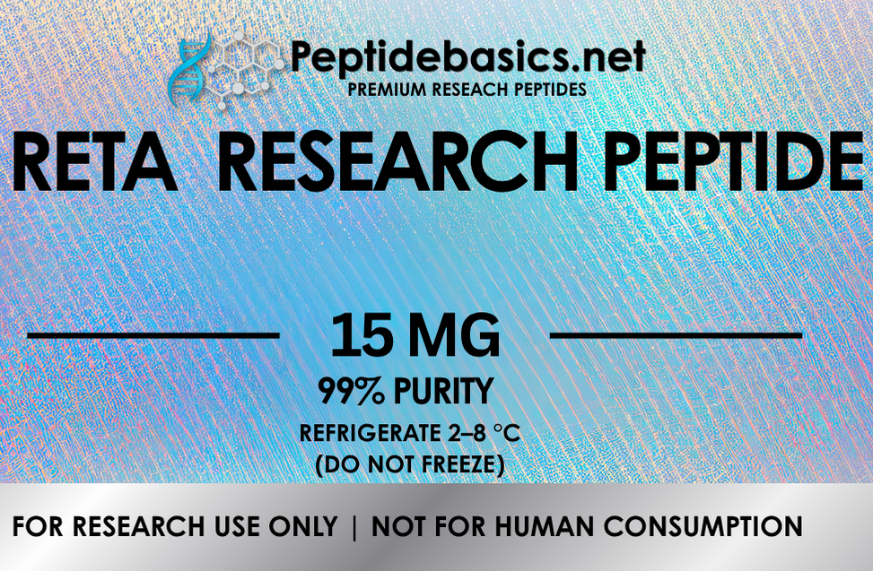 RETA 15MG Research Peptide – ≥99% Pure Lyophilized Powder, Lab Use Only!